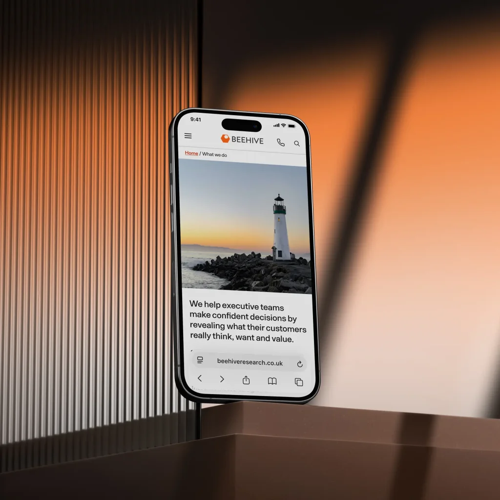 Mobile page design.