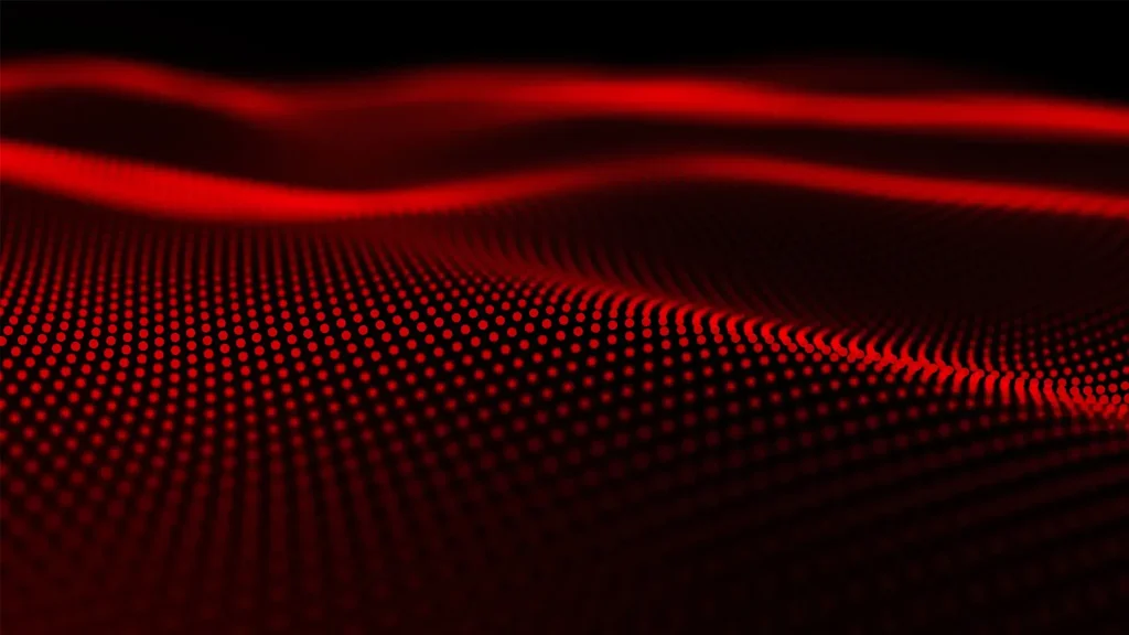 Contour black and red shapes.