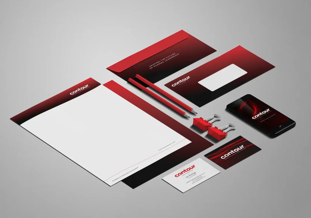 Contour Stationery Design.