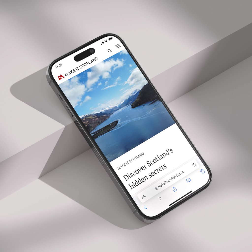 Make it Scotland Mobile page.