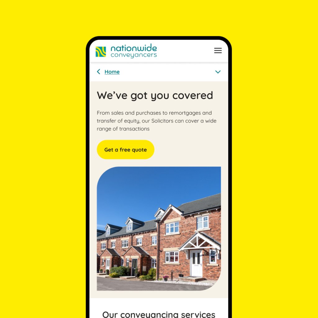 Mobile Page Design.