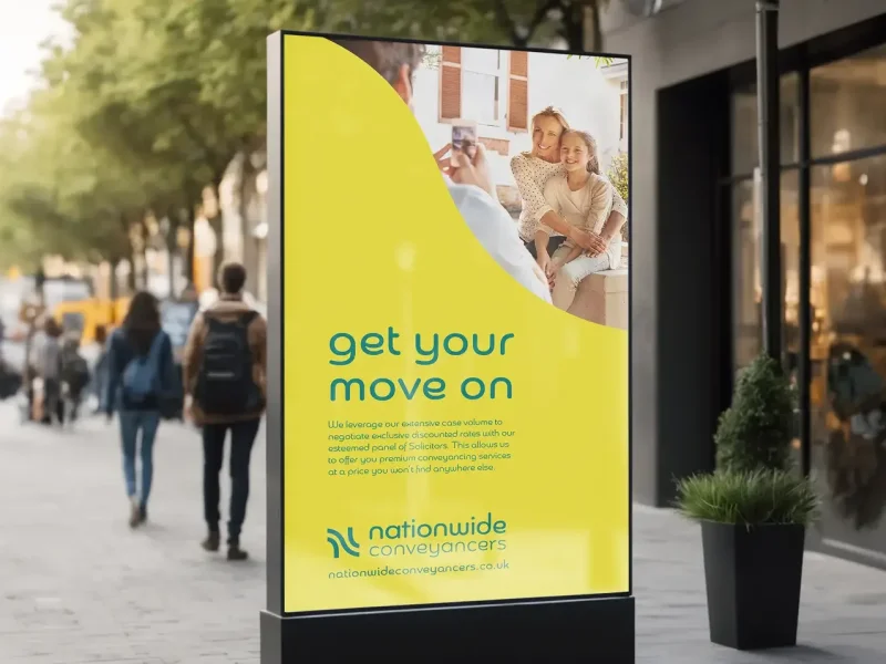 Nationwide Conveyancers Outdoor Display Board