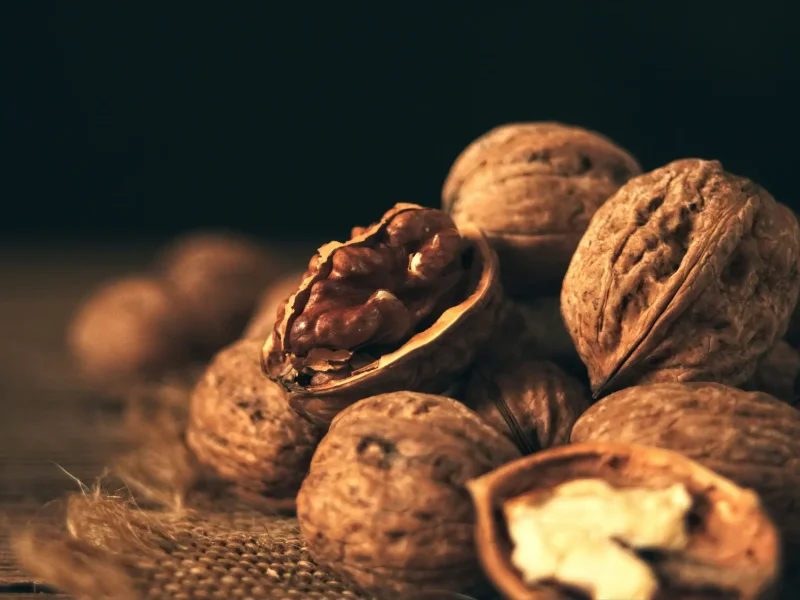 Walnuts in their shells