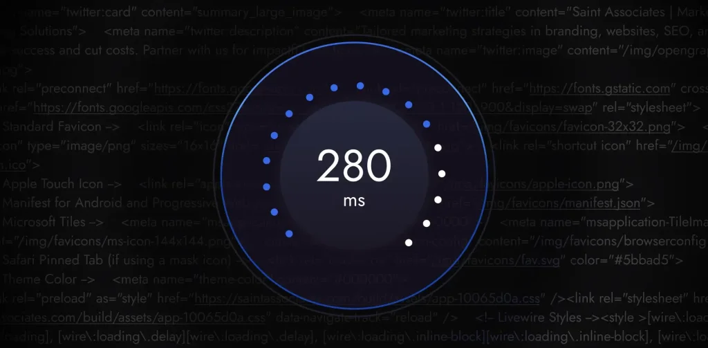 Graphic indicating high speed.